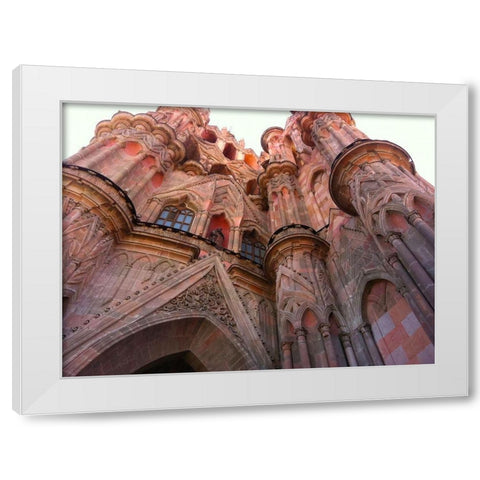 Old Church I White Modern Wood Framed Art Print by Grayscale