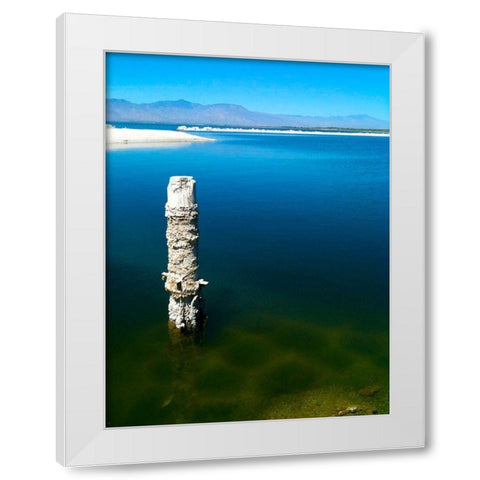 Salton Sea I White Modern Wood Framed Art Print by Grayscale