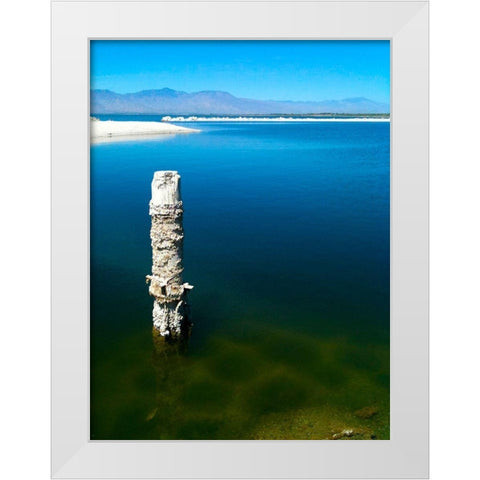 Salton Sea I White Modern Wood Framed Art Print by Grayscale