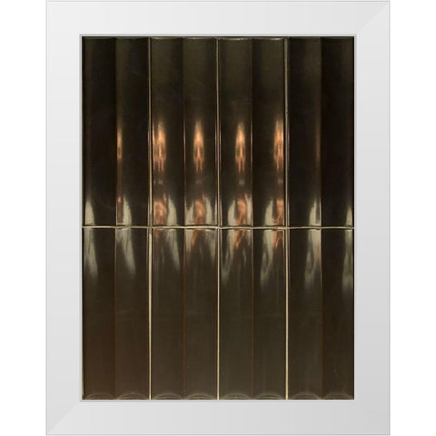 Self Portrait I White Modern Wood Framed Art Print by Grayscale