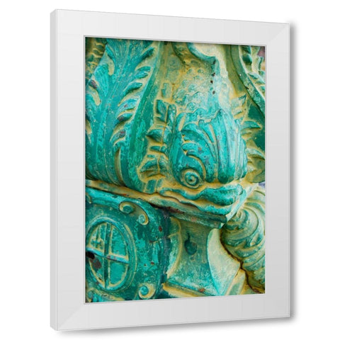 Fish Head I White Modern Wood Framed Art Print by Grayscale