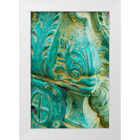 Fish Head I White Modern Wood Framed Art Print by Grayscale