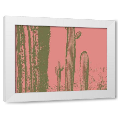 Desert Silhouette VIII White Modern Wood Framed Art Print by Popcorn