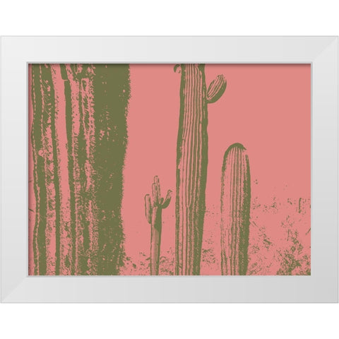 Desert Silhouette VIII White Modern Wood Framed Art Print by Popcorn