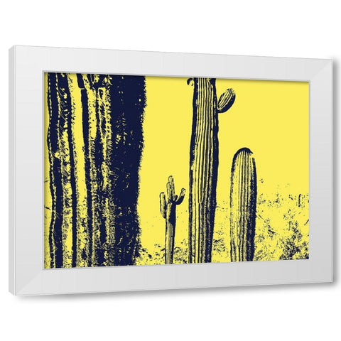 Desert Silhouette IX White Modern Wood Framed Art Print by Popcorn