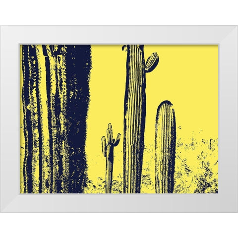 Desert Silhouette IX White Modern Wood Framed Art Print by Popcorn