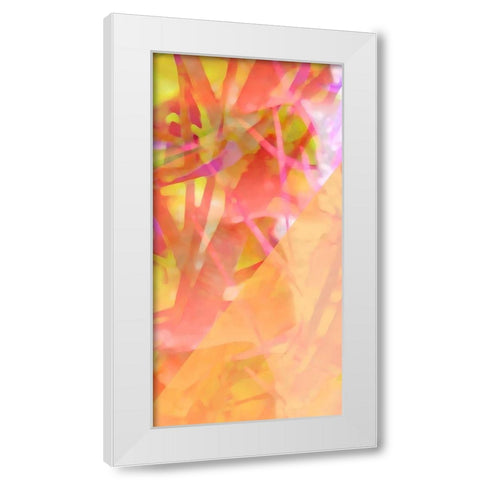 Wayfinder B White Modern Wood Framed Art Print by Popcorn