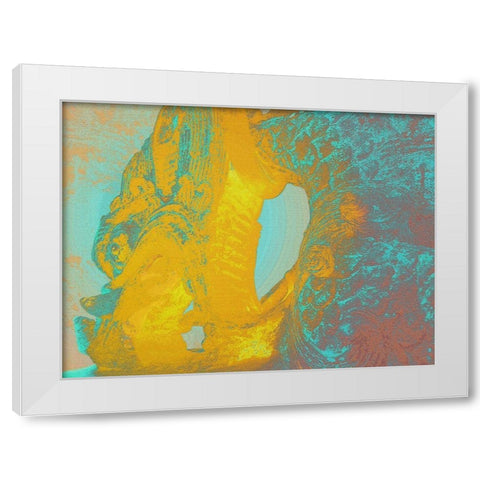 Dragon I White Modern Wood Framed Art Print by Tenoever, William