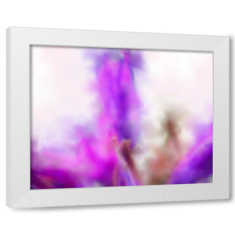 Blue Dicks W/C Bloom 1 White Modern Wood Framed Art Print by Tenoever, William