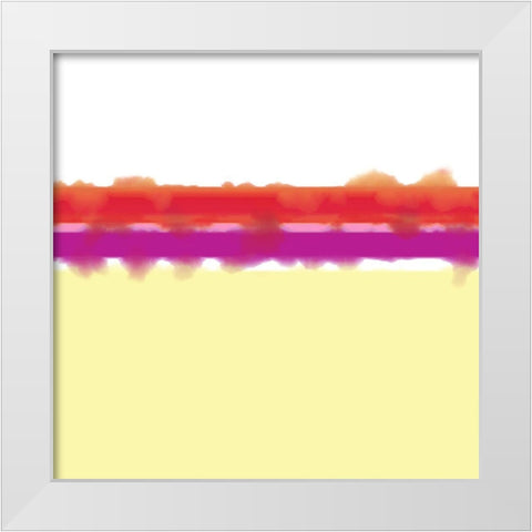 Soft Lines 1 White Modern Wood Framed Art Print by Tenoever, William