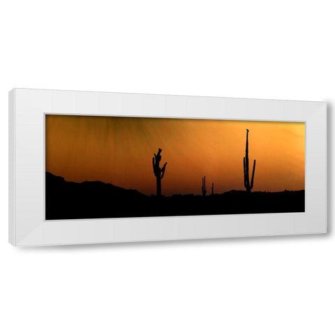 CopperSkies White Modern Wood Framed Art Print by Tenoever, William