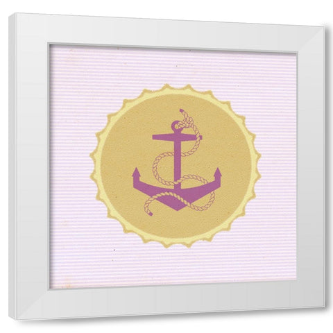 BottleCap:Anchor White Modern Wood Framed Art Print by Tenoever, William