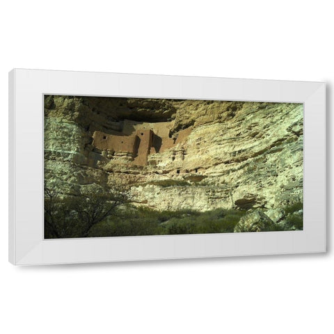 Montezumaâ€™s Castle White Modern Wood Framed Art Print by Popcorn