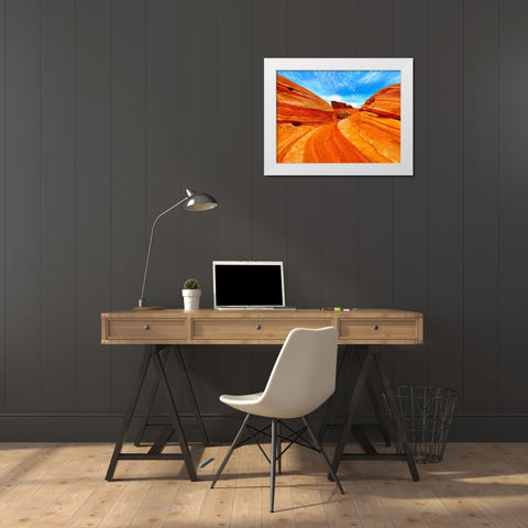 ValleyOfFire:Gibraltar White Modern Wood Framed Art Print by Tenoever, William