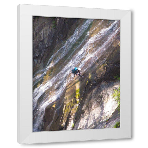 Rappel II White Modern Wood Framed Art Print by Popcorn