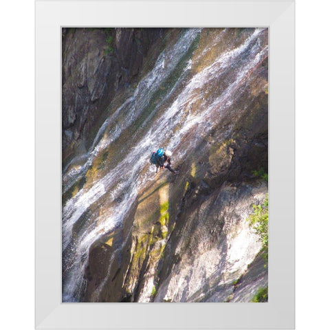 Rappel II White Modern Wood Framed Art Print by Popcorn