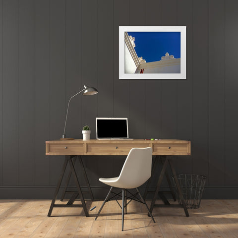 San Xavier Del Bac II White Modern Wood Framed Art Print by Popcorn