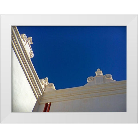 San Xavier Del Bac II White Modern Wood Framed Art Print by Popcorn