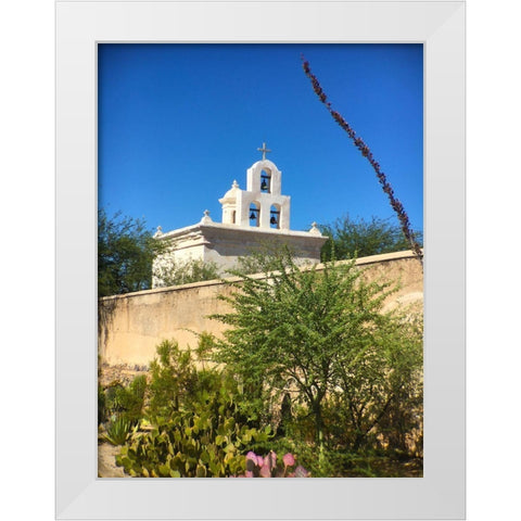 San Xavier Del Bac III White Modern Wood Framed Art Print by Popcorn