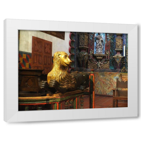 San Xavier Del Bac VI White Modern Wood Framed Art Print by Popcorn