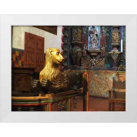 San Xavier Del Bac VI White Modern Wood Framed Art Print by Popcorn