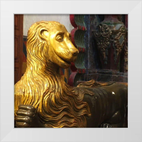 San Xavier Del Bac VII White Modern Wood Framed Art Print by Popcorn