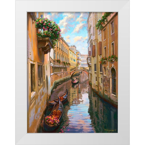Venice White Modern Wood Framed Art Print by Gaifullin, Ayrat