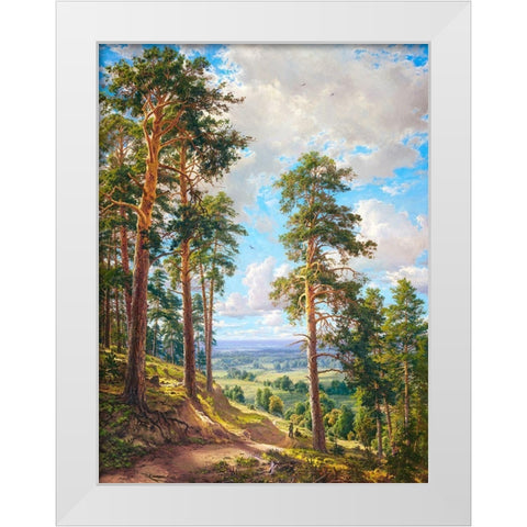 Eagles song White Modern Wood Framed Art Print by Basov, Sergej