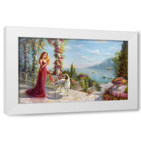 Spring White Modern Wood Framed Art Print by Dandorf, Olga