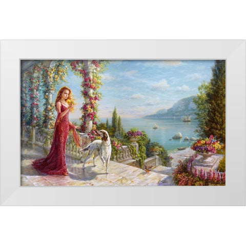 Spring White Modern Wood Framed Art Print by Dandorf, Olga