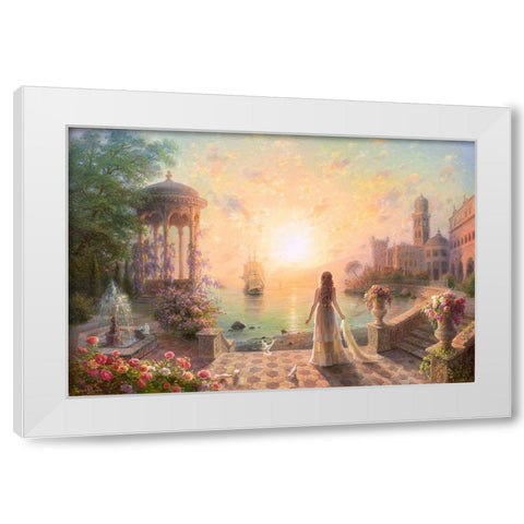 The return White Modern Wood Framed Art Print by Goryachev, Alexander