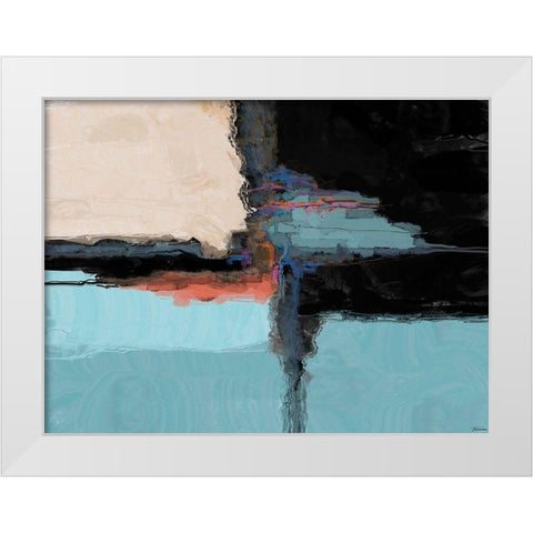 Bold I White Modern Wood Framed Art Print by Tienhaara, Michael