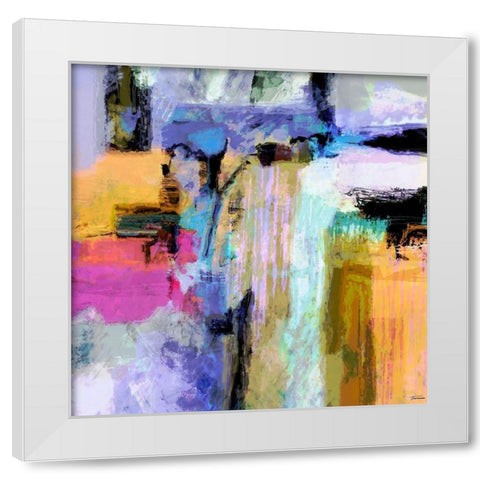 Concept I White Modern Wood Framed Art Print by Tienhaara, Michael