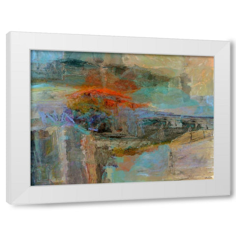 Emergence III White Modern Wood Framed Art Print by Tienhaara, Michael