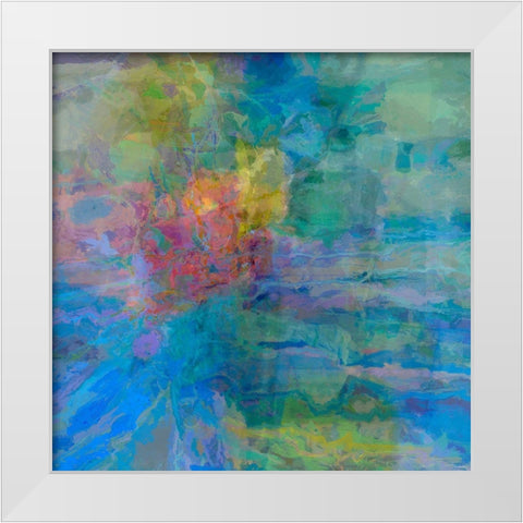 Geometric III White Modern Wood Framed Art Print by Tienhaara, Michael