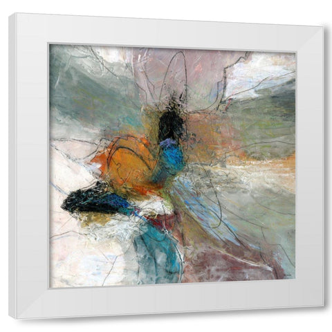 Sculpted I White Modern Wood Framed Art Print by Tienhaara, Michael