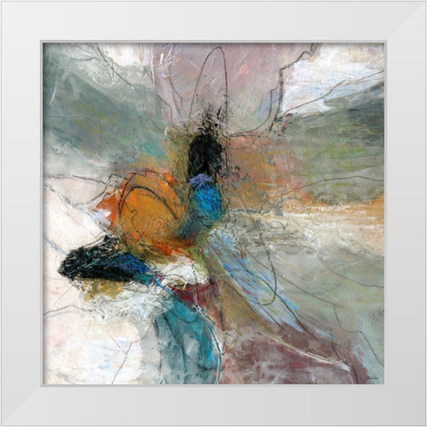 Sculpted I White Modern Wood Framed Art Print by Tienhaara, Michael