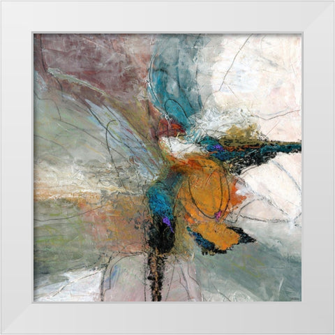 Sculpted II White Modern Wood Framed Art Print by Tienhaara, Michael
