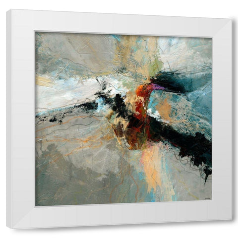 Sculpted III White Modern Wood Framed Art Print by Tienhaara, Michael