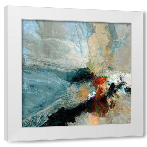 Sculpted IV White Modern Wood Framed Art Print by Tienhaara, Michael
