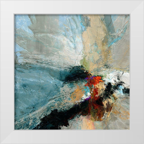 Sculpted IV White Modern Wood Framed Art Print by Tienhaara, Michael