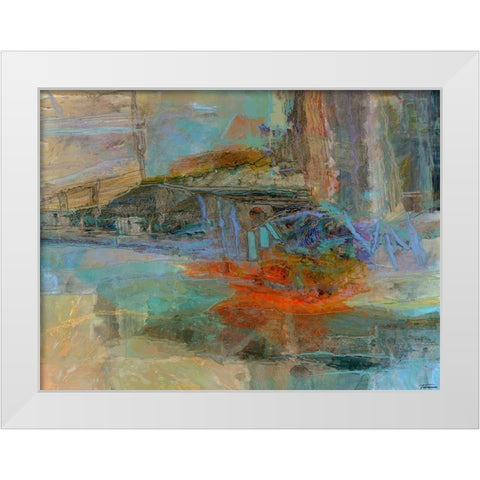 Emergence IV White Modern Wood Framed Art Print by Tienhaara, Michael