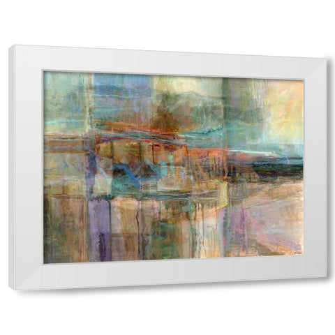 Emergence V White Modern Wood Framed Art Print by Tienhaara, Michael