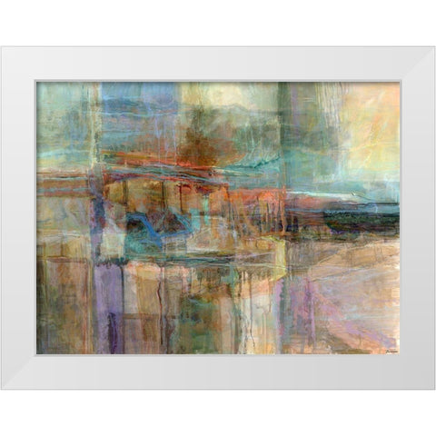 Emergence V White Modern Wood Framed Art Print by Tienhaara, Michael