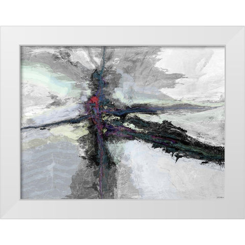 B and W  Color Accents I White Modern Wood Framed Art Print by Tienhaara, Michael