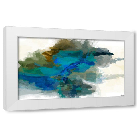 Craters I White Modern Wood Framed Art Print by Tienhaara, Michael