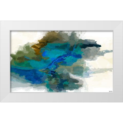 Craters I White Modern Wood Framed Art Print by Tienhaara, Michael