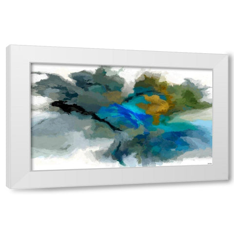 Craters II White Modern Wood Framed Art Print by Tienhaara, Michael