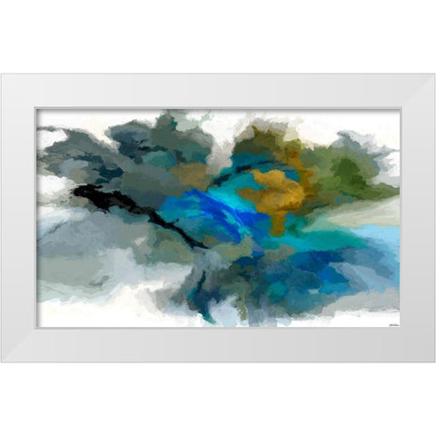 Craters II White Modern Wood Framed Art Print by Tienhaara, Michael