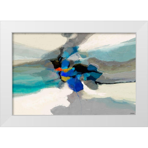 Cumulus I White Modern Wood Framed Art Print by Tienhaara, Michael